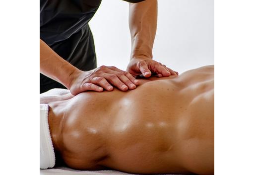 Therapist performing targeted therapeutic massage in London